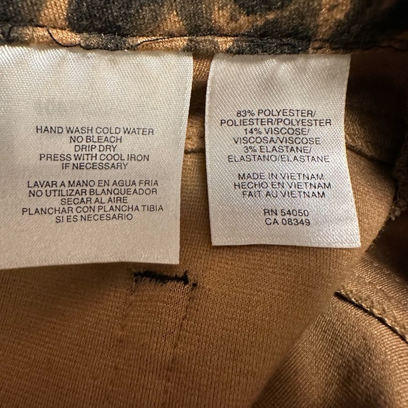 JONES NEW YORK Petite Leopard Stretch Pencil skirt 8P | streetwear grunge office - Picture 13 of 14